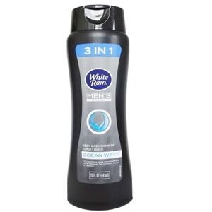 🆕 2 White Rain 3-in-1 Men's Body Wash! Ocean Wave!  💥